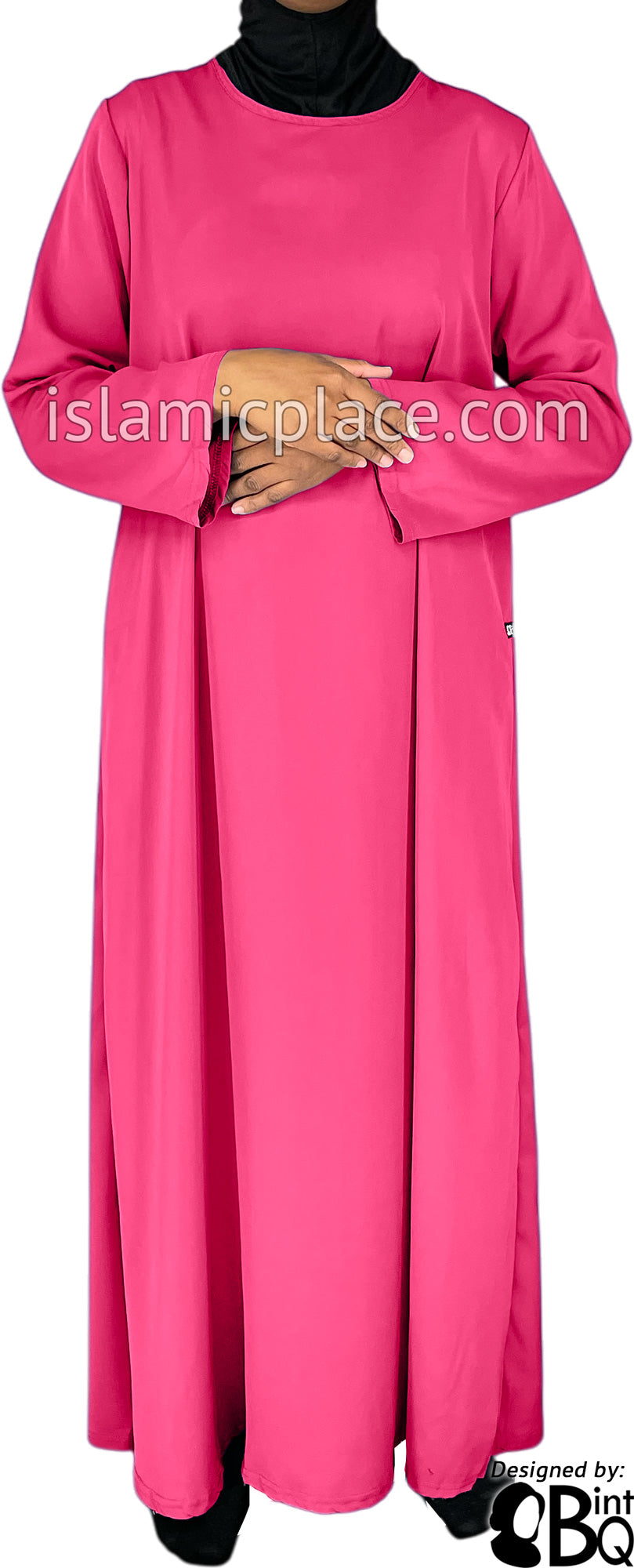 Flamingo Pink - Basics Plain Abaya by BintQ