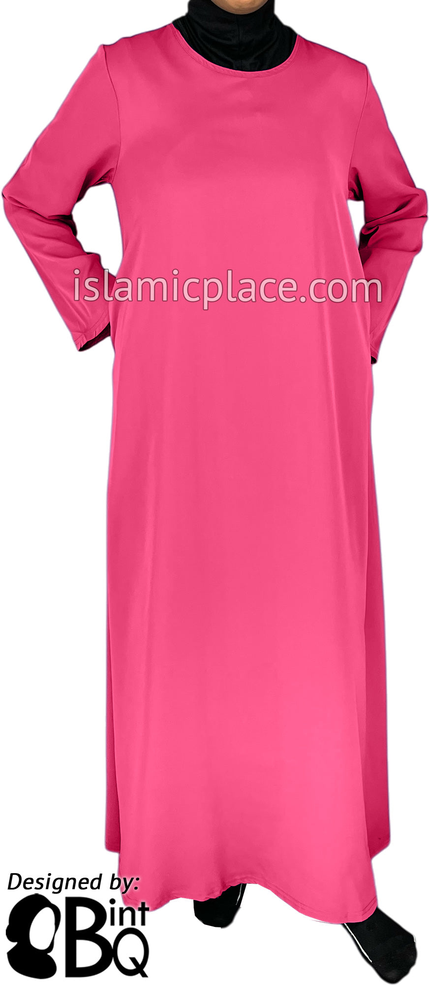 Flamingo Pink - Basics Plain Abaya by BintQ