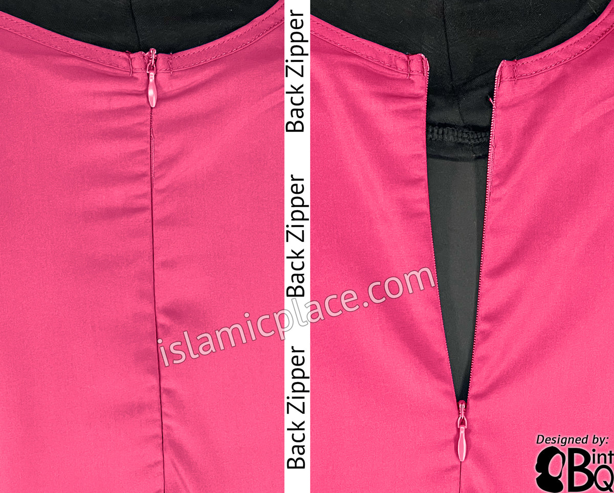 Flamingo Pink - Basics Plain Abaya by BintQ