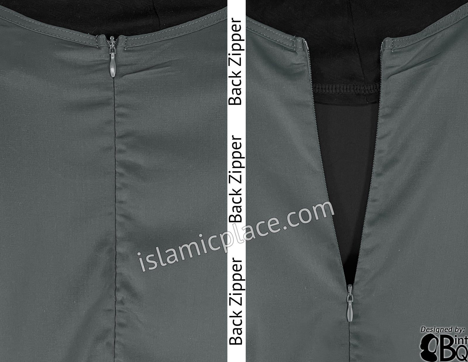 Graphite - Basics Plain Abaya by BintQ