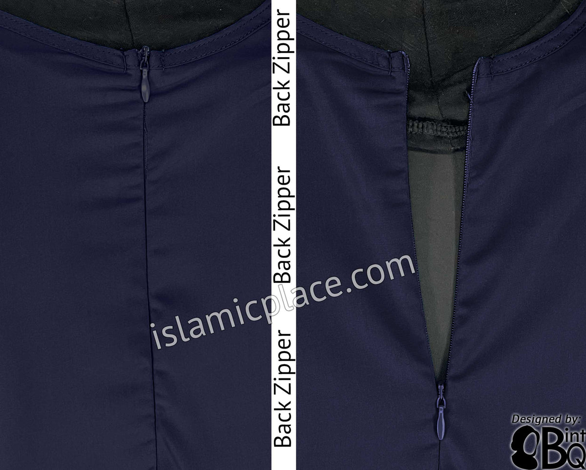 Navy - Basics Plain Abaya by BintQ