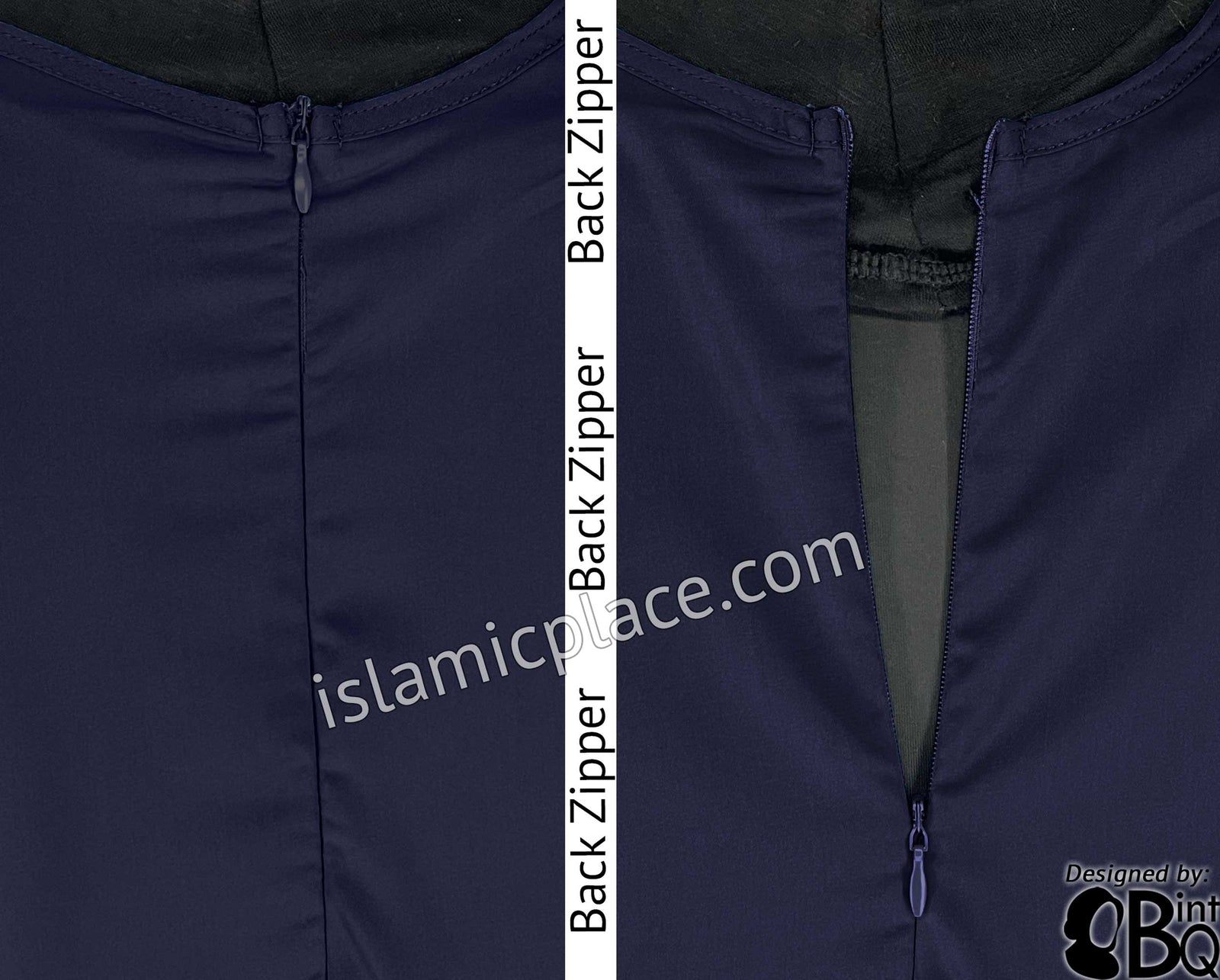 Navy - Basics Plain Abaya by BintQ