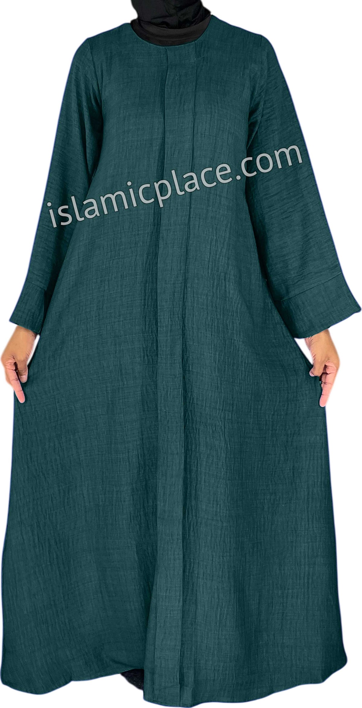 Teal Blue - Layla Style Flowy Abaya