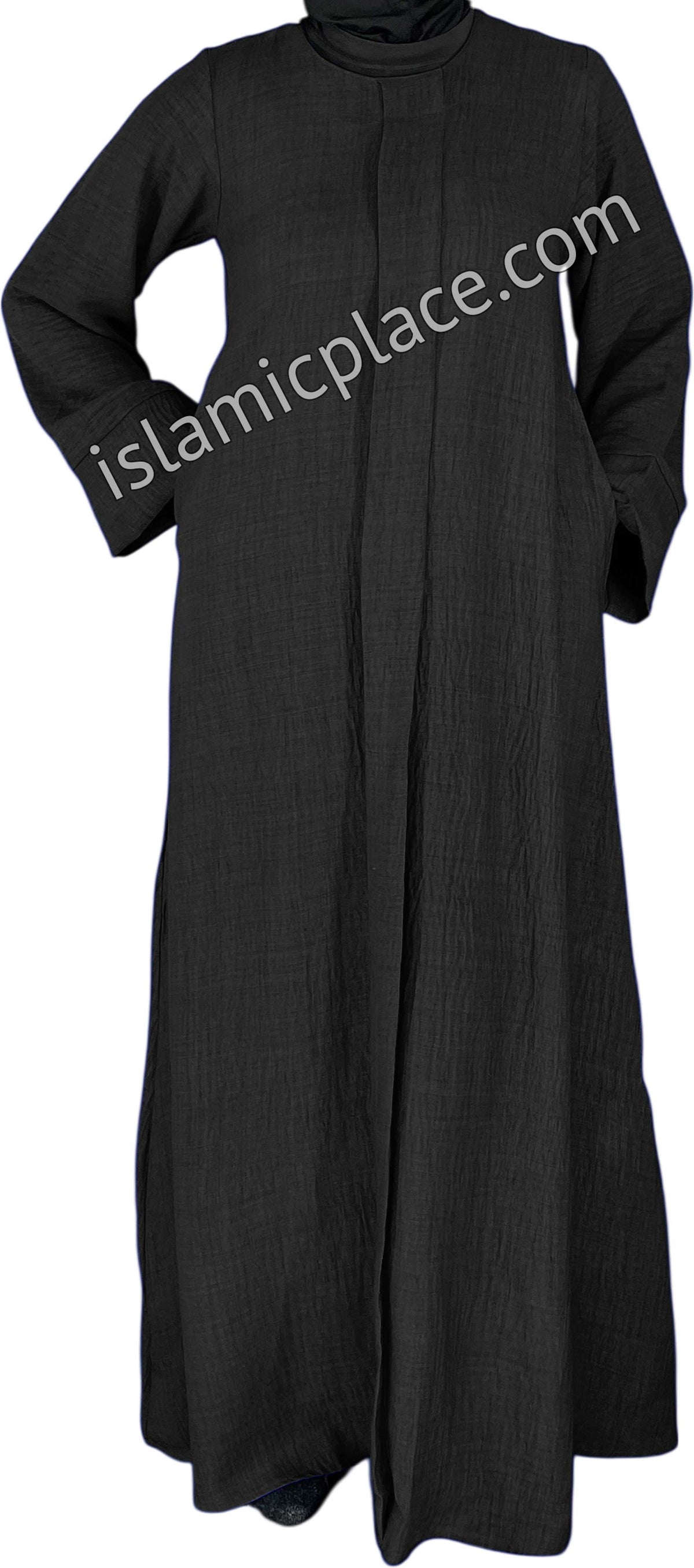 Black - Layla Style Flowy Abaya