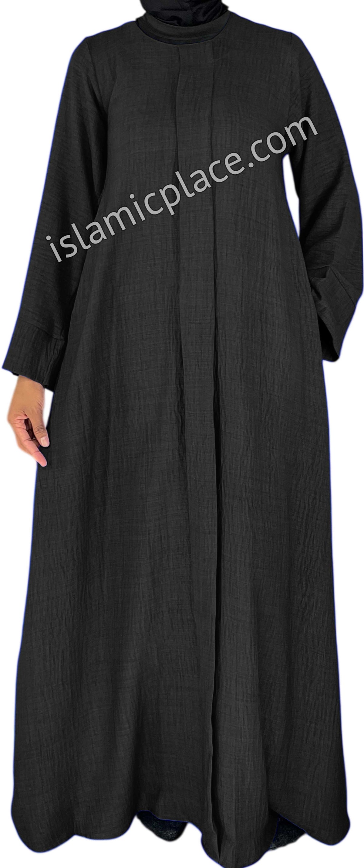 Black - Layla Style Flowy Abaya
