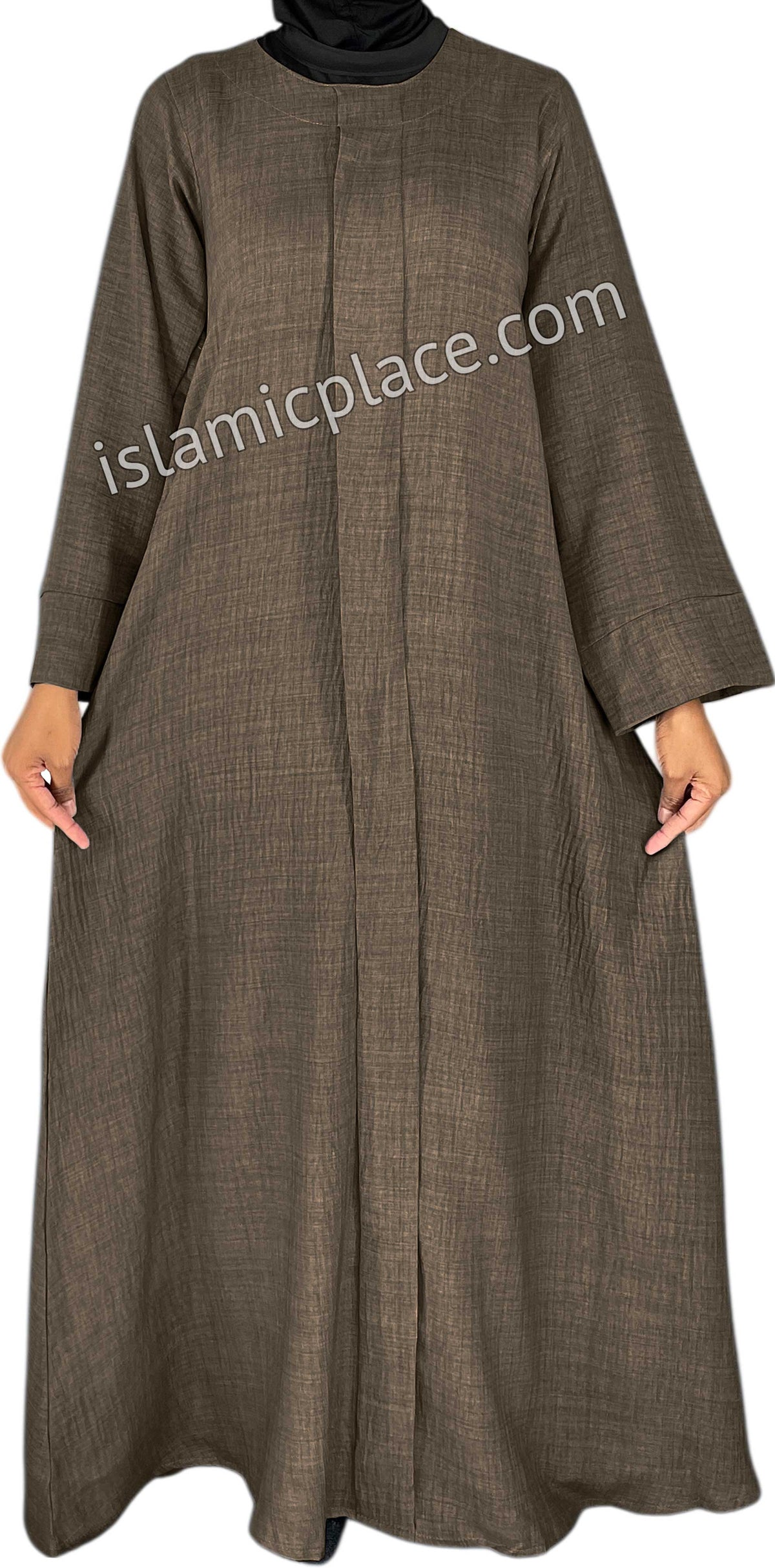 Brown - Layla Style Flowy Abaya