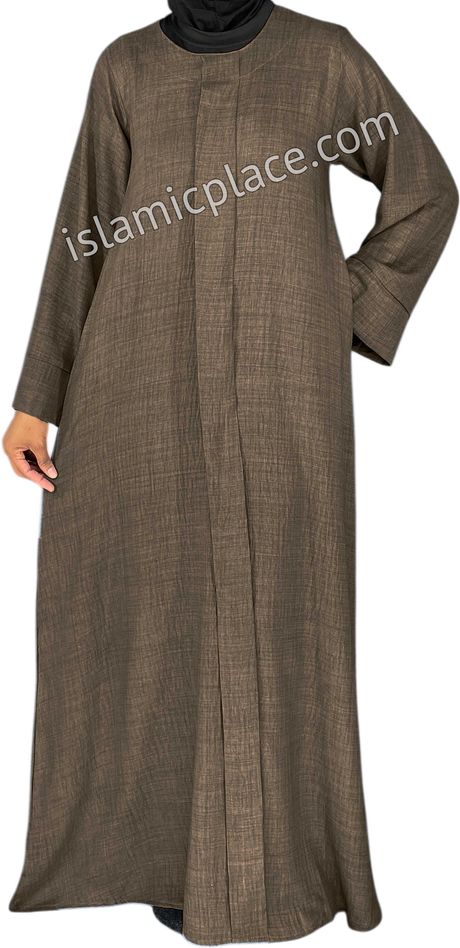 Brown - Layla Style Flowy Abaya