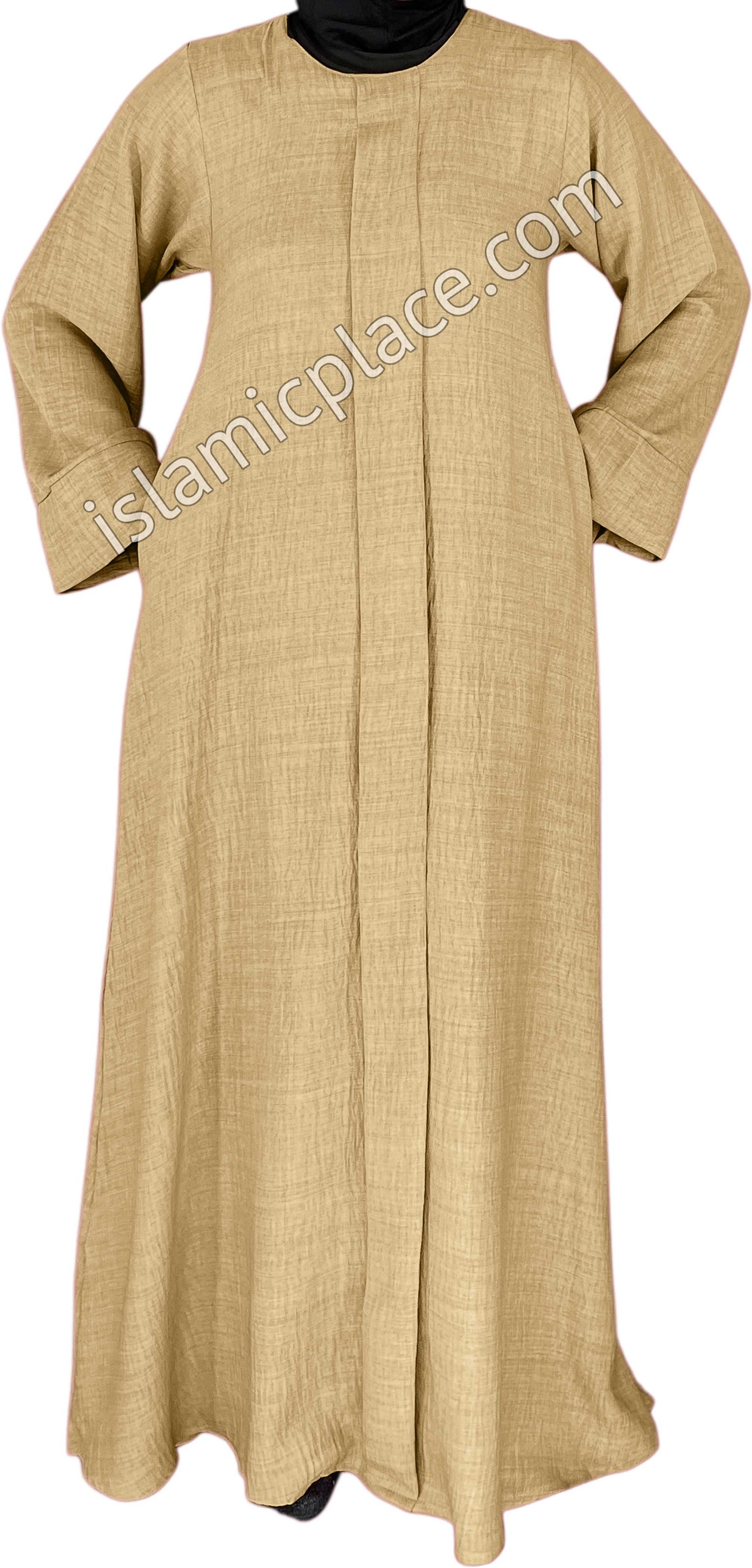 Khaki - Layla Style Flowy Abaya
