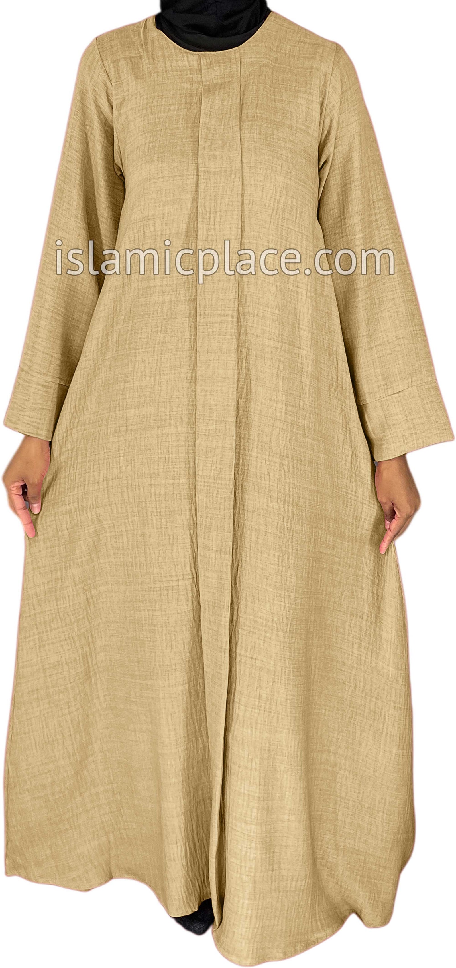 Khaki - Layla Style Flowy Abaya