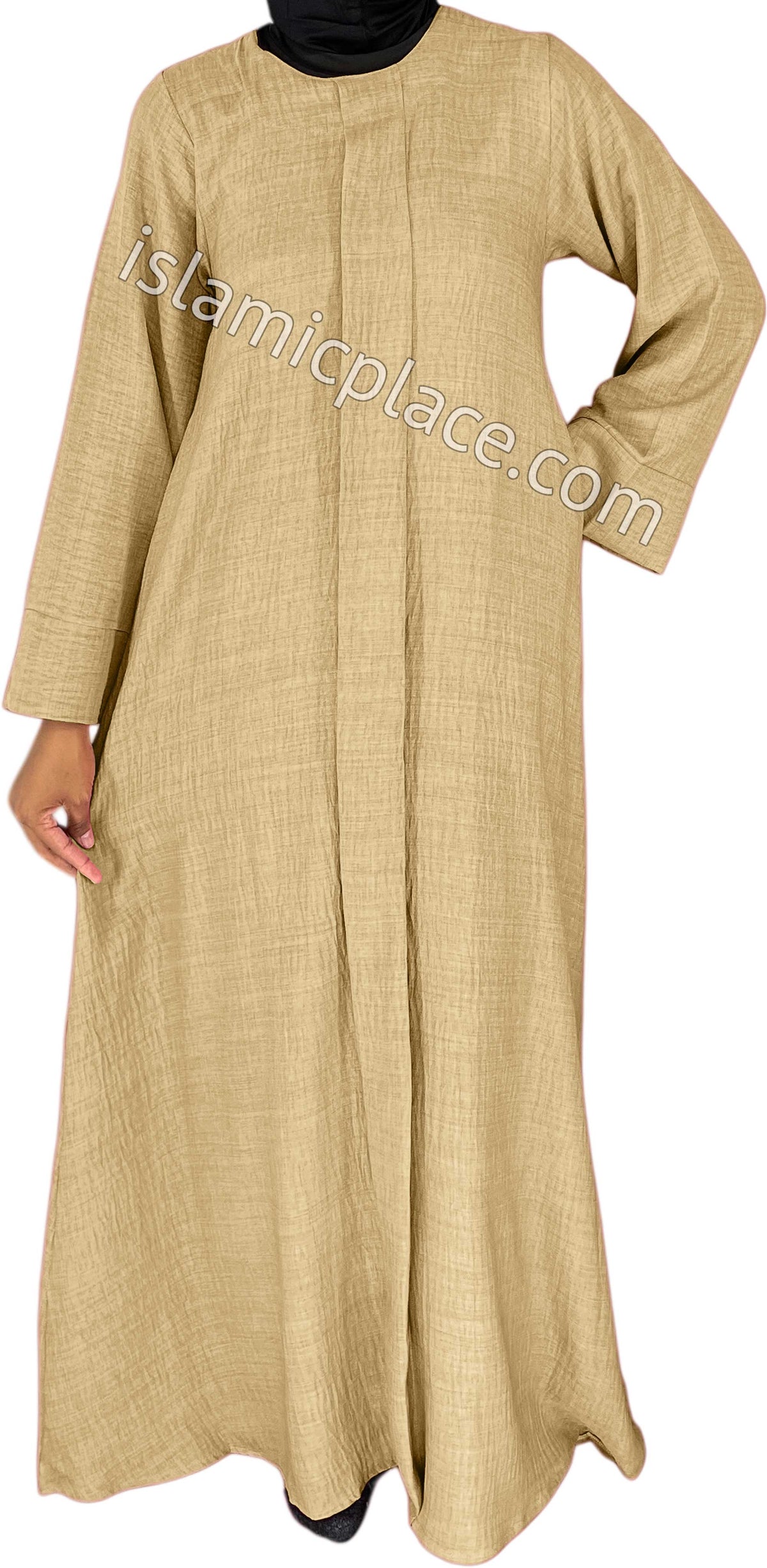 Khaki - Layla Style Flowy Abaya