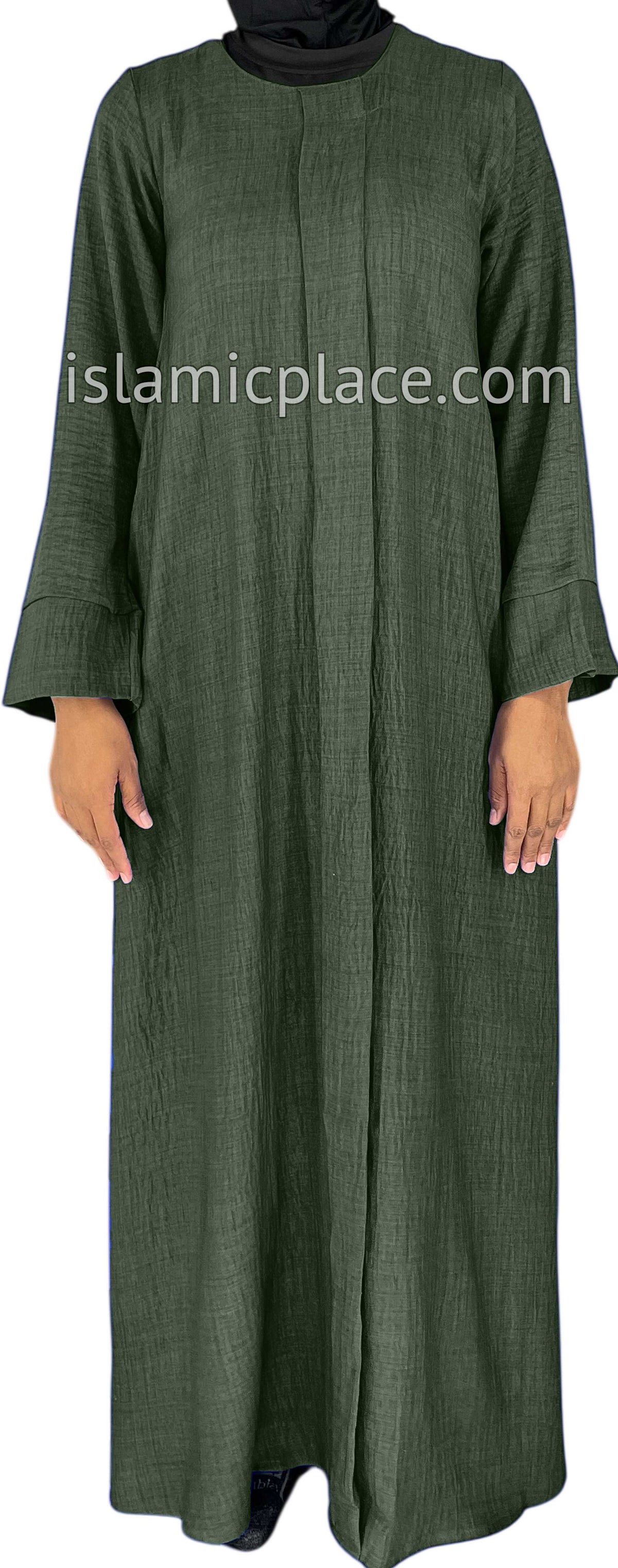 Olive Green - Layla Style Flowy Abaya