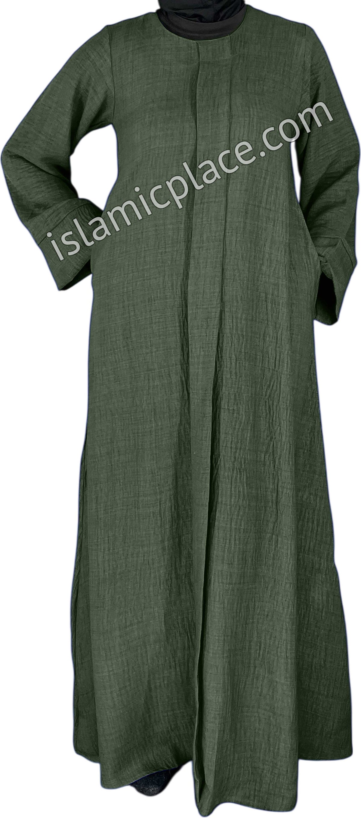 Olive Green - Layla Style Flowy Abaya