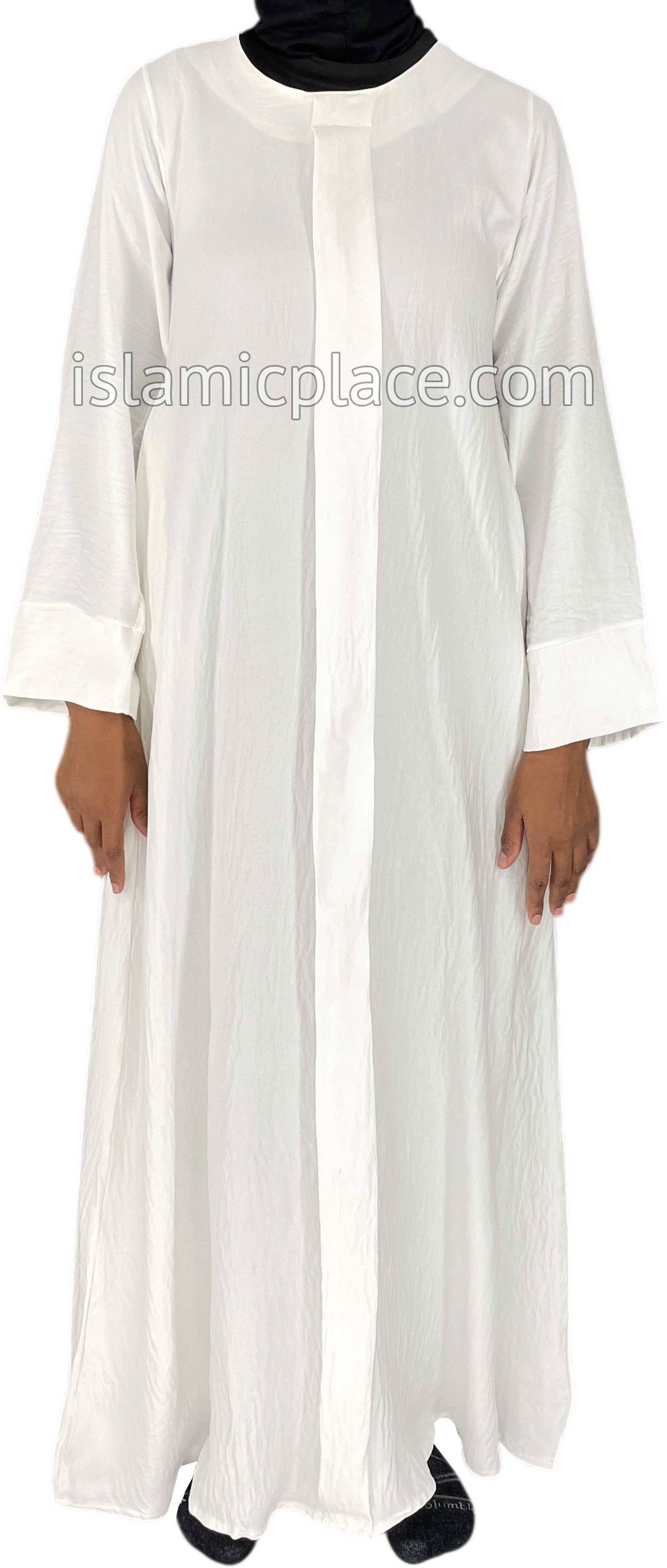Pearl White - Layla Style Flowy Abaya