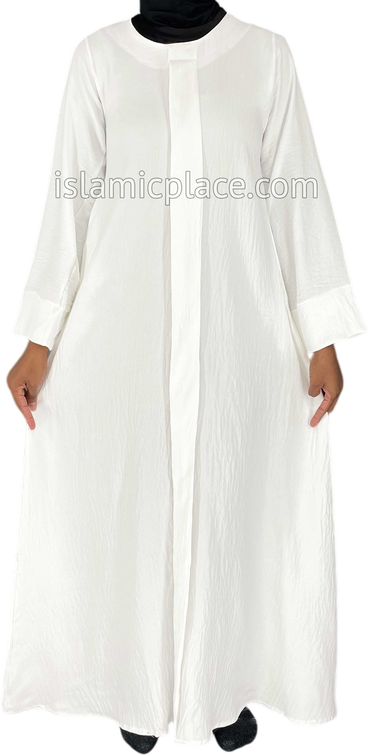 Pearl White - Layla Style Flowy Abaya