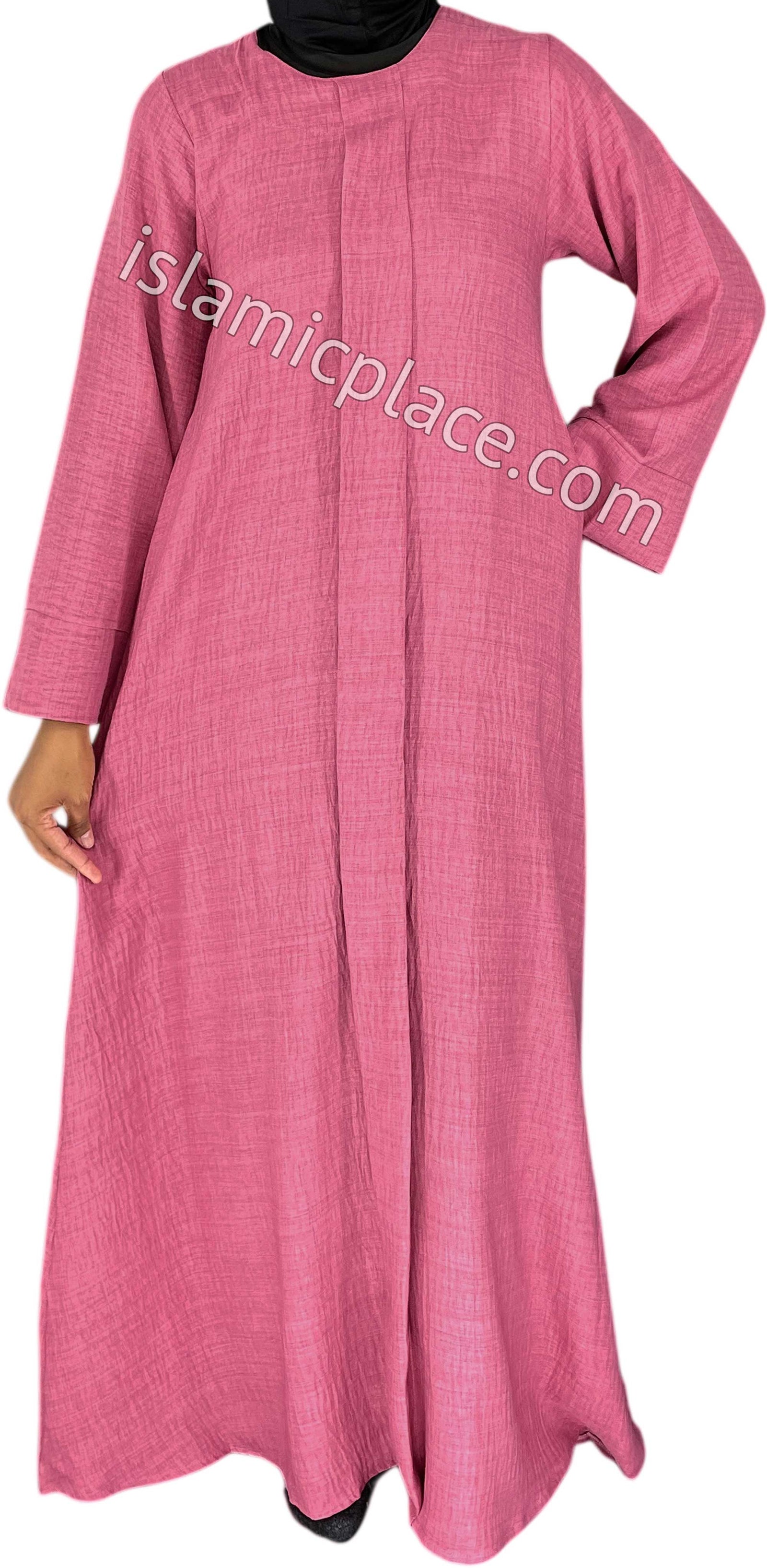 Pink - Layla Style Flowy Abaya