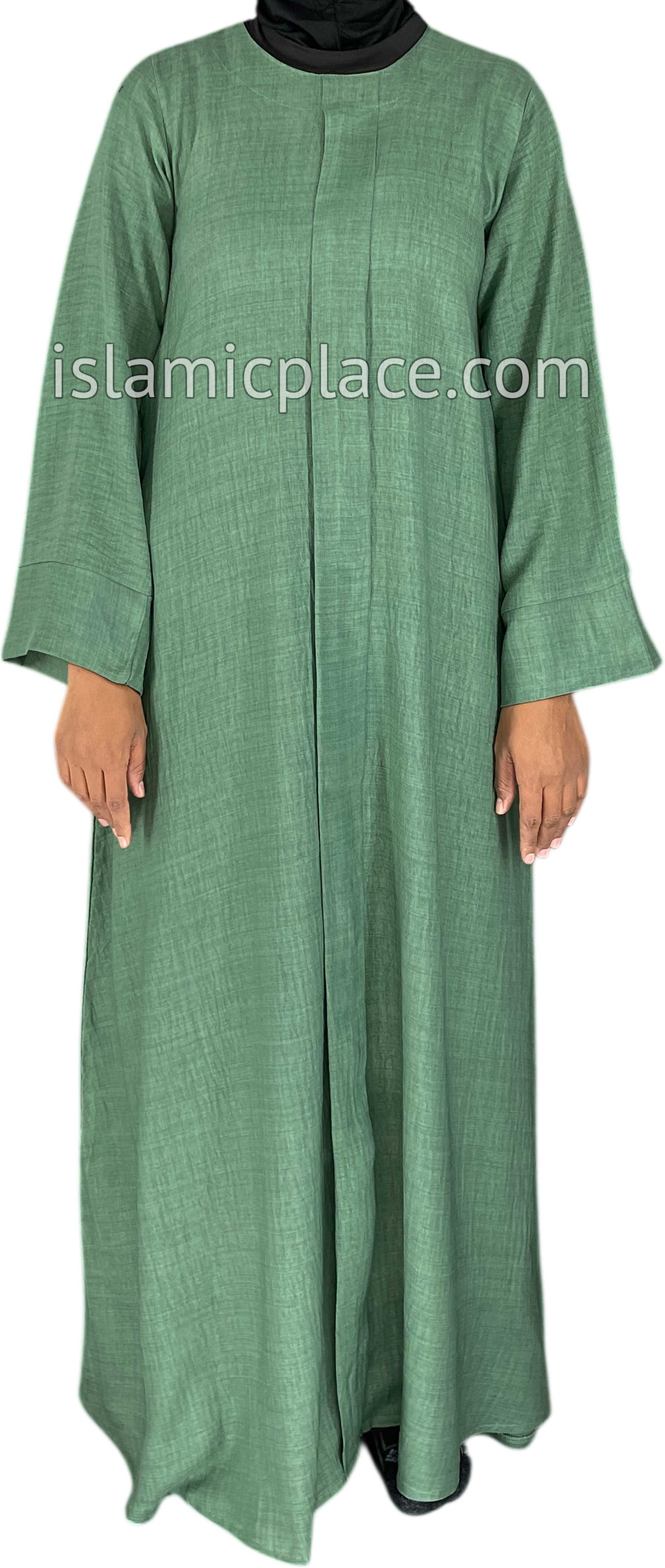 sage green abaya dress Maham Abaya