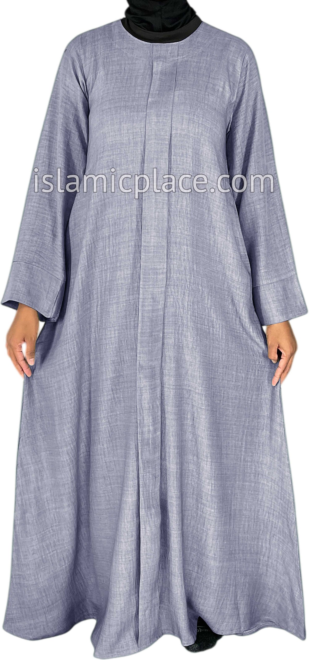 Silver Gray - Layla Style Flowy Abaya