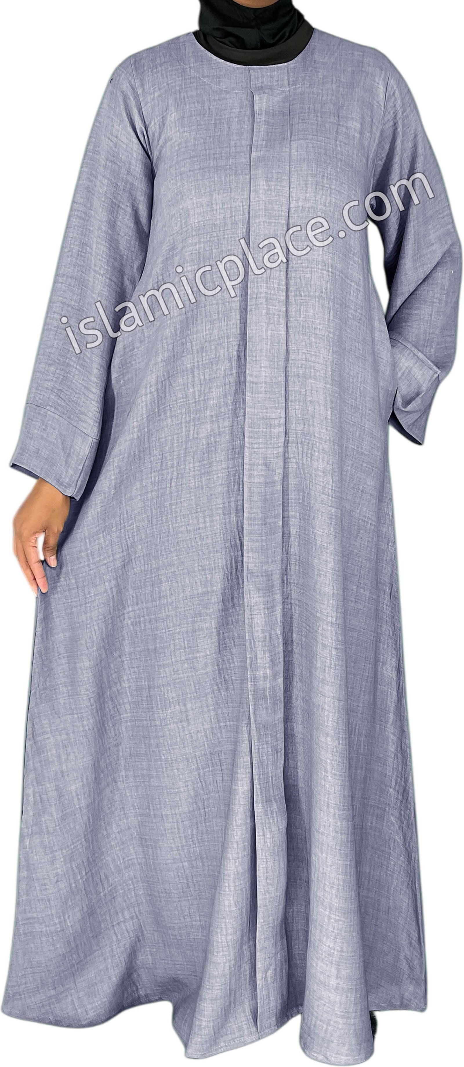 Silver Gray - Layla Style Flowy Abaya