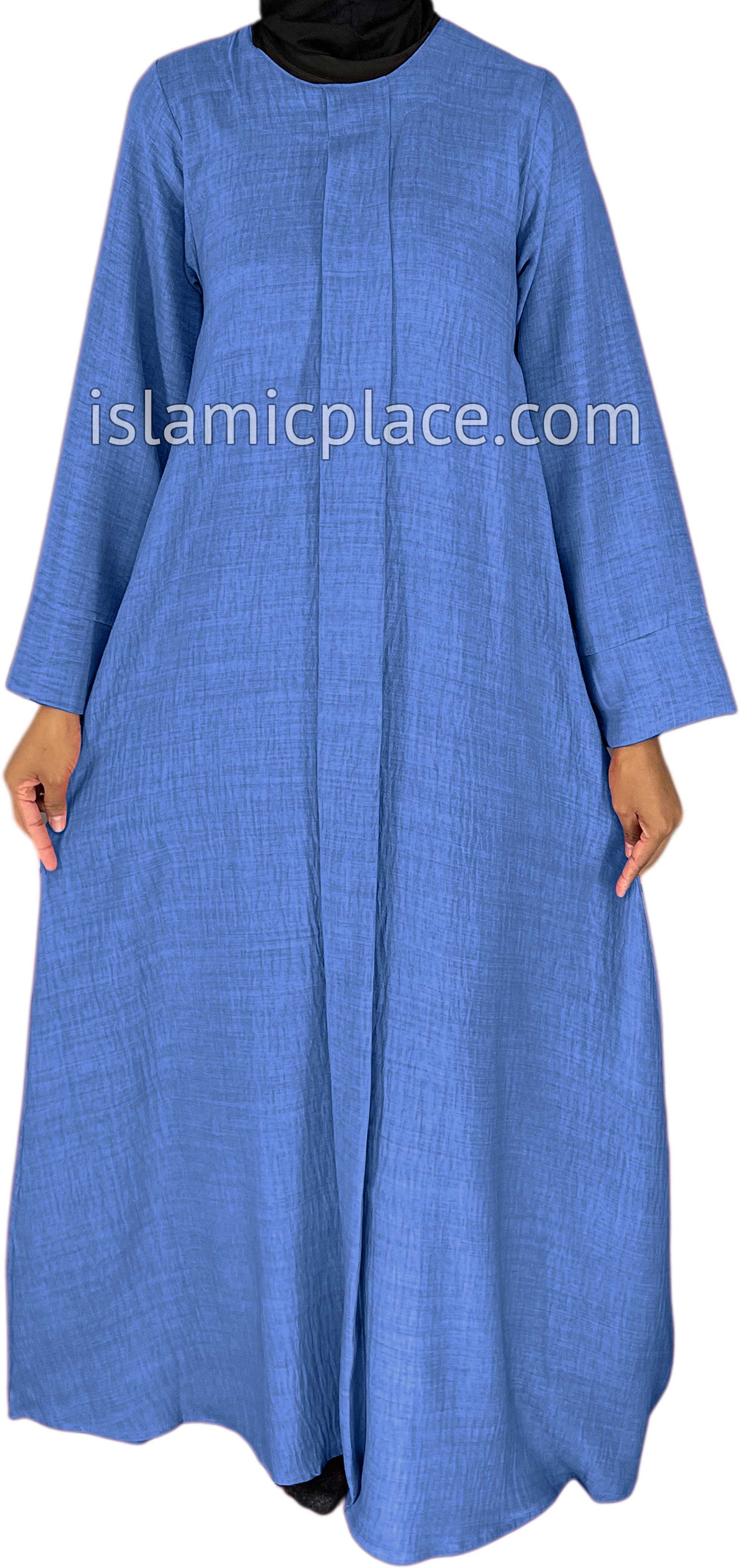 Steel Blue - Layla Style Flowy Abaya