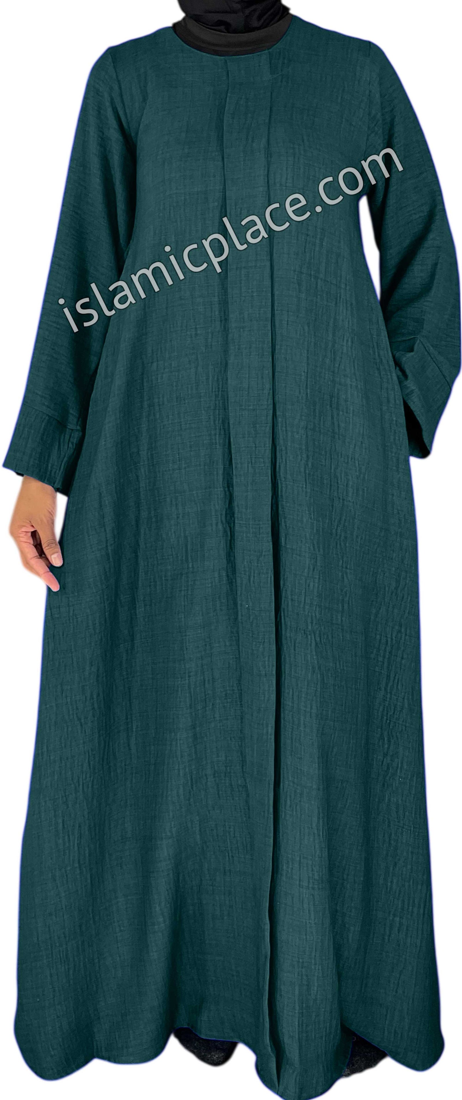 Teal Blue - Layla Style Flowy Abaya