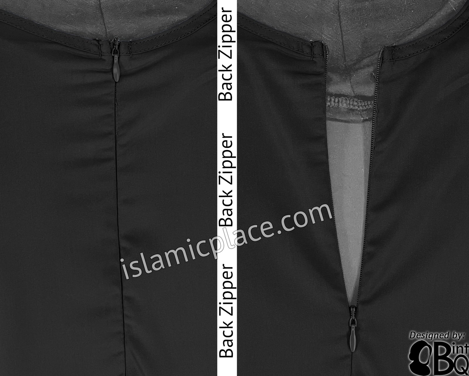 Black - Girl's Basics Plain Abaya by BintQ