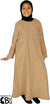 Khaki - Girl's Basics Plain Abaya by BintQ