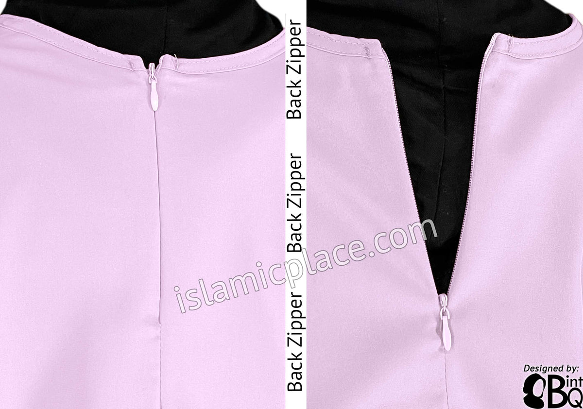 Lilac - Girl's Basics Plain Abaya by BintQ