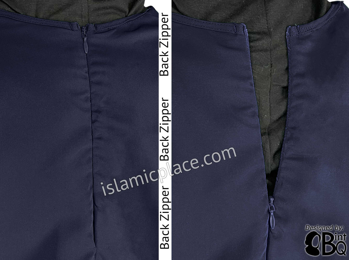 Navy - Girl's Basics Plain Abaya by BintQ