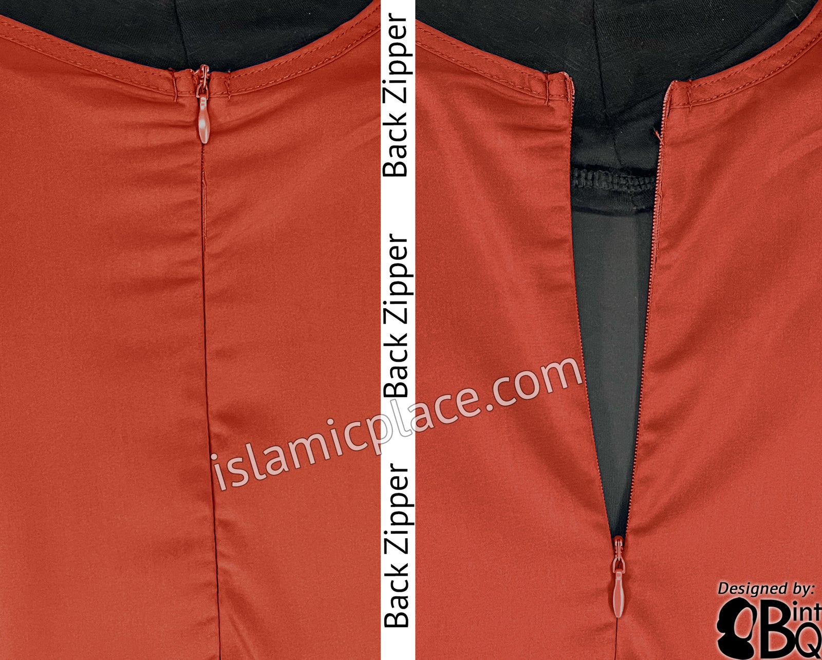 Rust - Girl's Basics Plain Abaya by BintQ