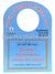 Double-sided Door Knob Dua Sign - Intend to Sleep and Wake up