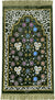 Sage Green Prayer Rug with Floral Paradise Mihrab