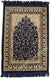 Navy Blue, Tan and Gold Prayer Rug With Petal Mihrab (Big & Tall size)