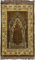 Taupe Prayer Rug With Roman Mihrab (Big & Tall size)