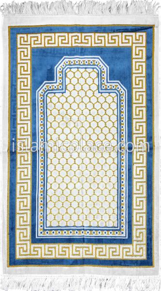 Blue Outline Prayer Rug