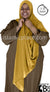 Golden Sand Plain - Salima 1-2 Easy Georgette Shayla Long Rectangle Hijab 30"x70"
