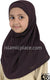 Plum Plain Girl size (2-piece) Hijab Al-Amira
