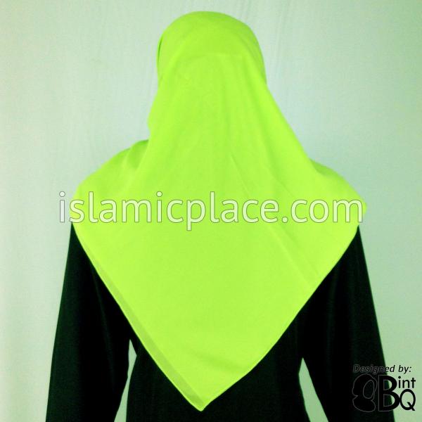Lime Green - Georgette 45&quot; Square Khimar