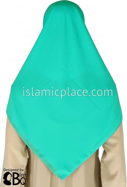 Turquoise - Georgette 45&quot; Square Khimar