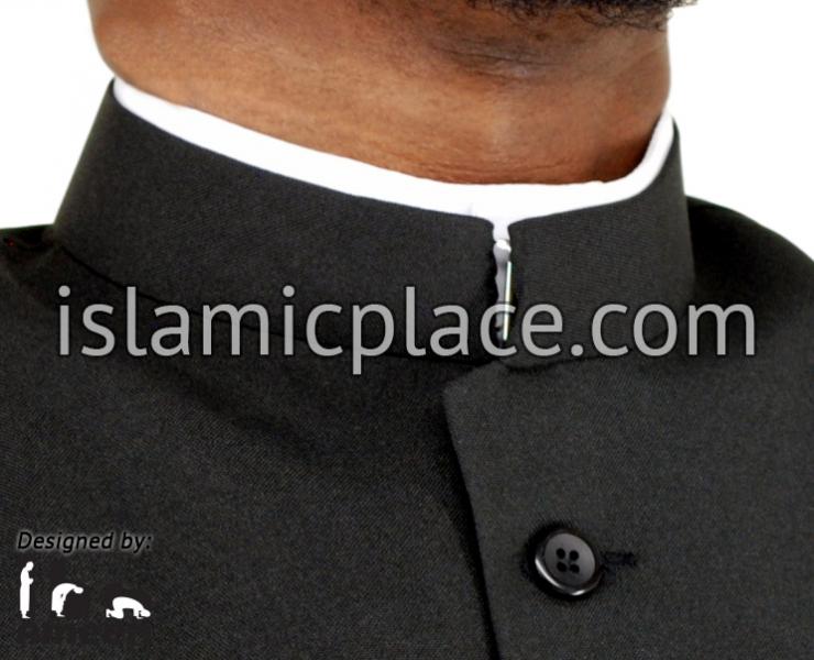 Black - Shaykh Waistcoat Vest by Ibn Ameen