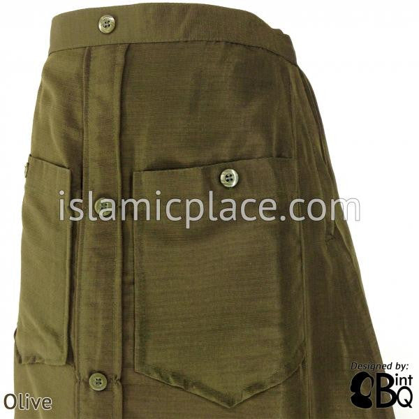 Olive Cargo Pocket Skirt - BQ209