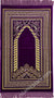 Purple Prayer Rug with Braid Mihrab