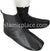 Black - Zip-up Khuff Leather socks