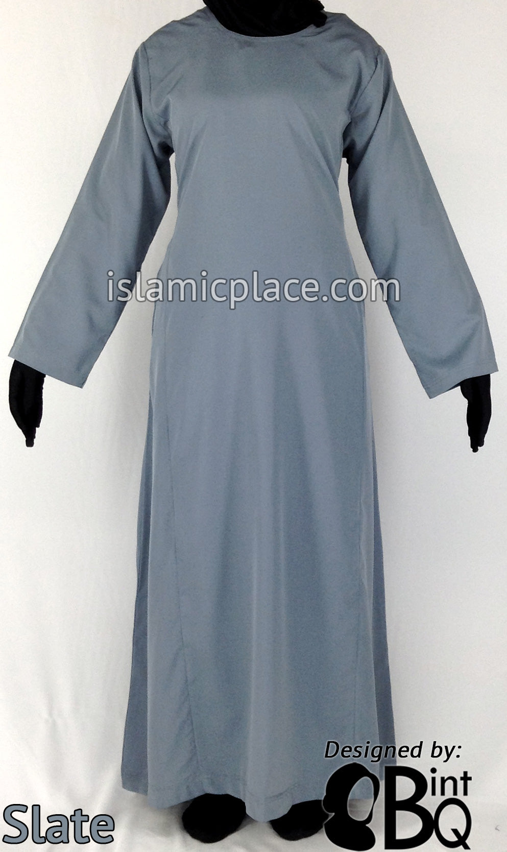 Slate - Basics Plain Abaya by BintQ