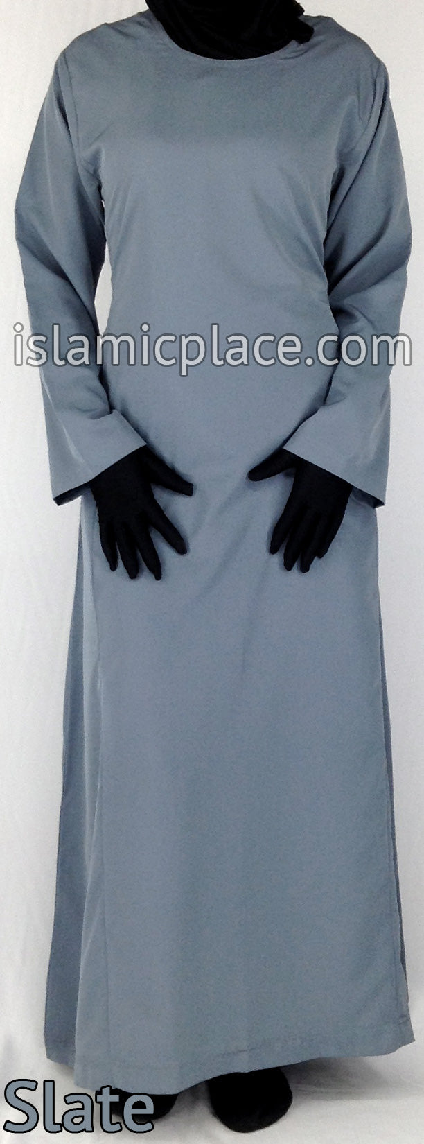 Slate - Basics Plain Abaya by BintQ