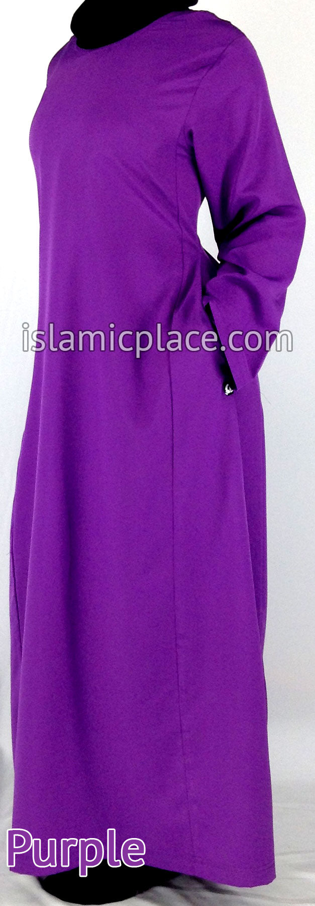 Purple - Basics Plain Abaya by BintQ