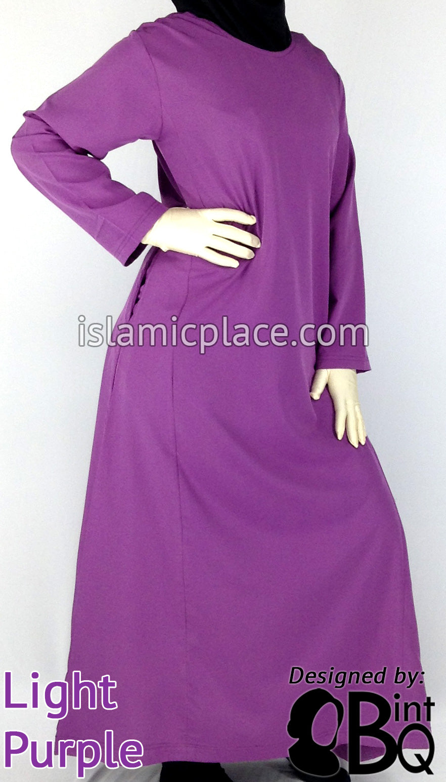 Light Purple - Basics Plain Abaya by BintQ