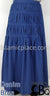 Denim Blue - Ruqayyah Ruched Skirt by BintQ - BQ119