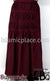 Burgundy - Ruqayyah Ruched Skirt by BintQ - BQ119