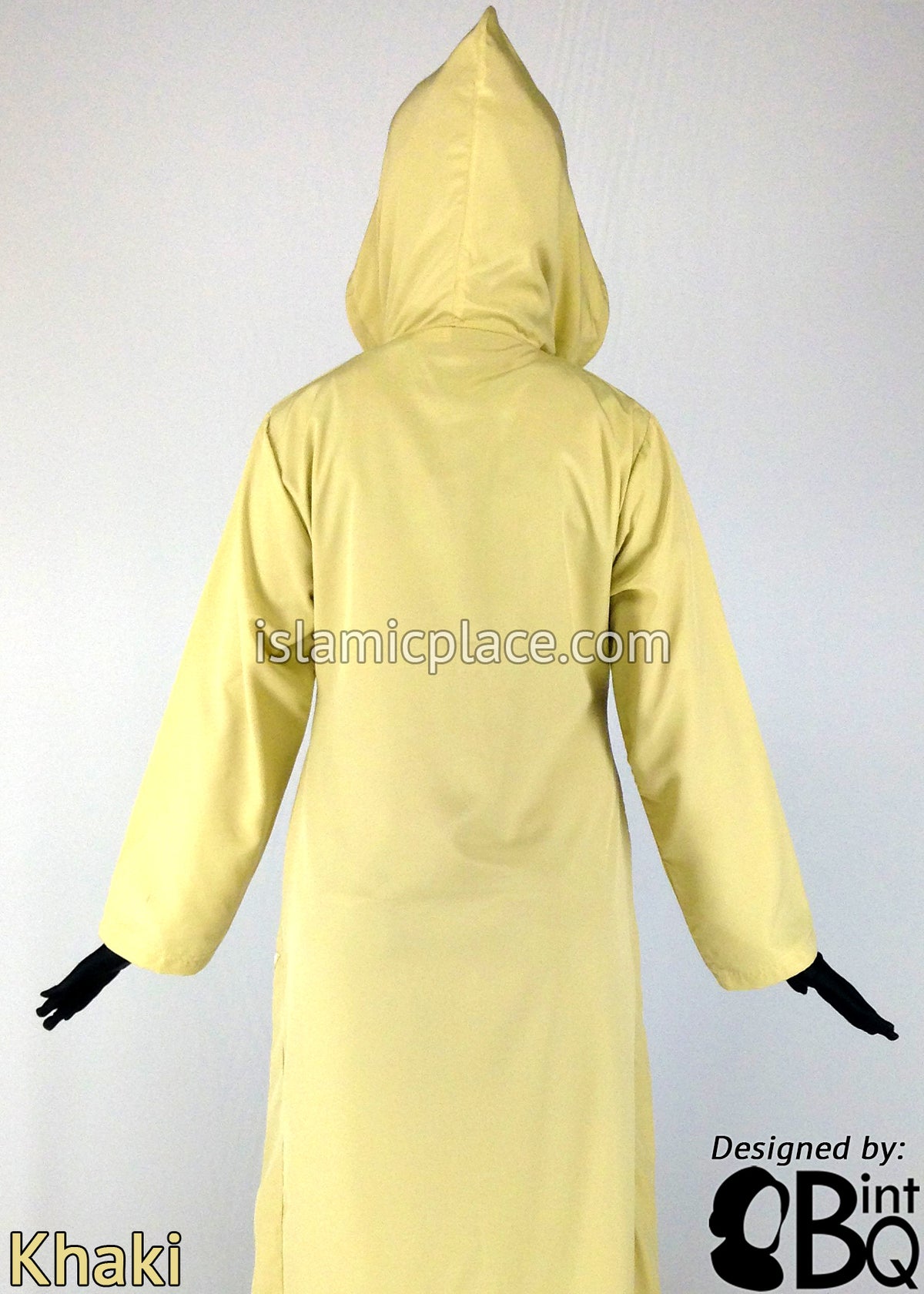 Khaki - Sakina Sporty Hooded Abaya by BintQ - BQ193