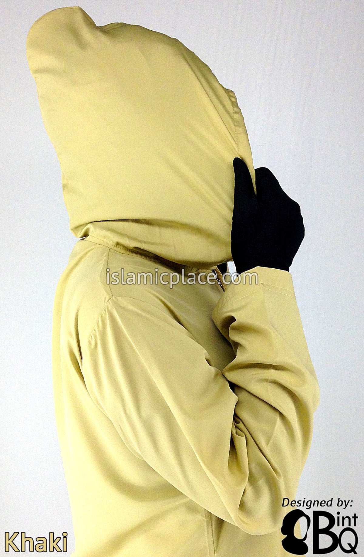 Khaki - Sakina Sporty Hooded Abaya by BintQ - BQ193